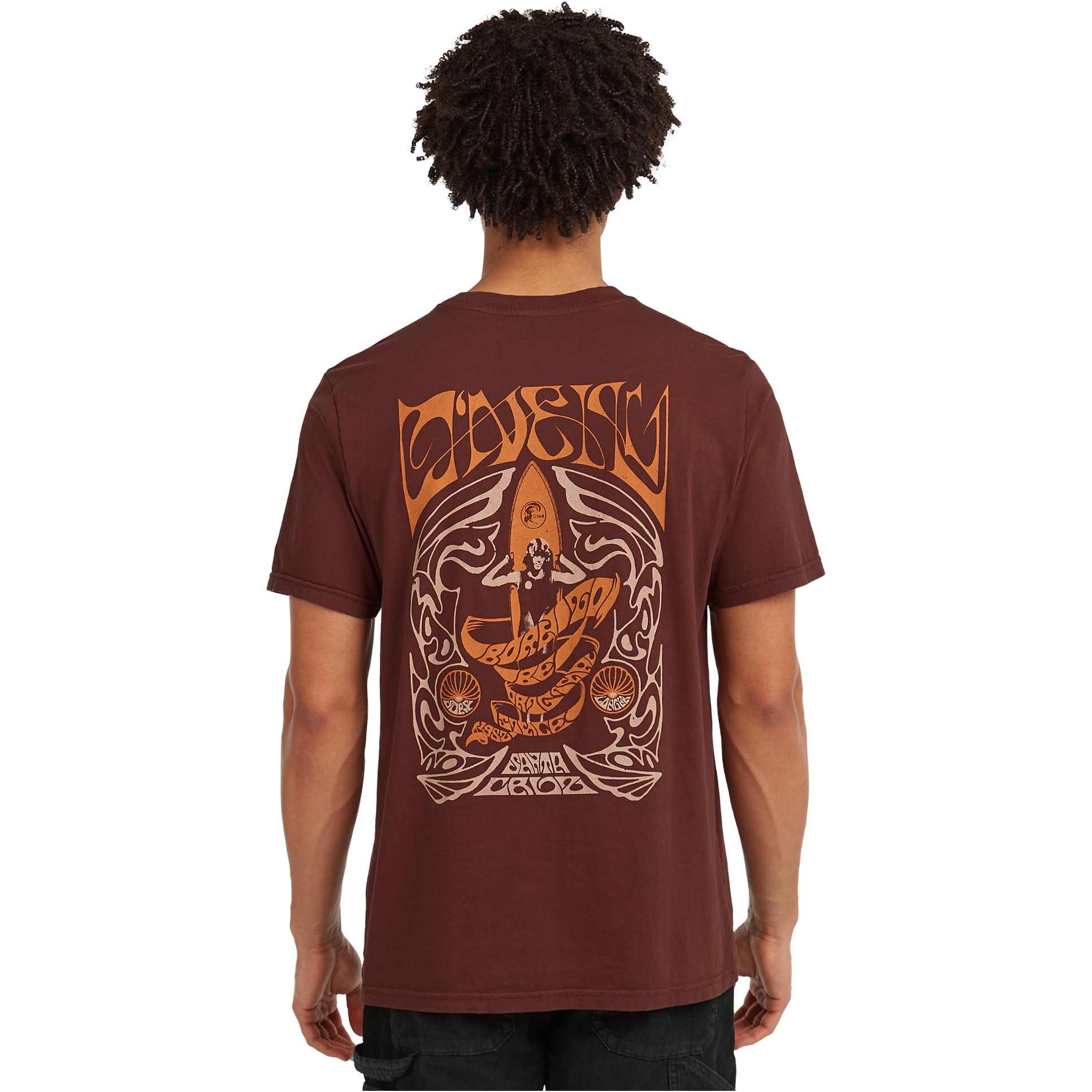 2025 O'Neill Da Uomo O'Riginals Retro Back Print T-Shirt 2850316 - Hazel Spice